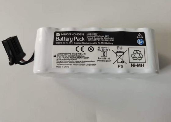 2800mAh επαναφορτιζόμενη μπαταρία Ni Mh, 12v Nkb 301v