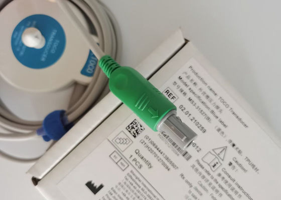 MS3-31527 Toco Transducer Probe 6 Needle Single Slot Blue Ribbon Velcro 2,5 μέτρα μήκος