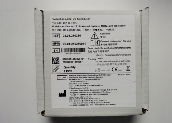 EDAN F6 Μετατροπέας ελεγκτή εμβρύου MS3-109301 Διπλή τρύπα 4 καρφίτσες Αδιάβροχος IPX8
