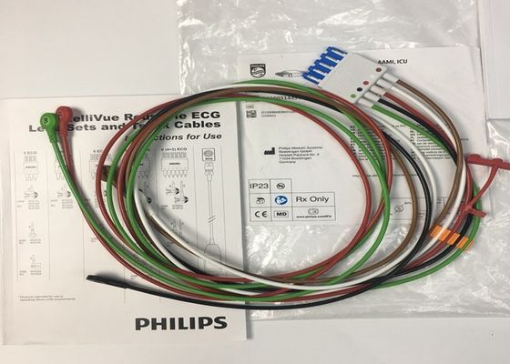 Φίλιπ M1644A Intellivue ECG καλώδιο 5 μολύβδιος επαναχρησιμοποιήσιμος 989803144991