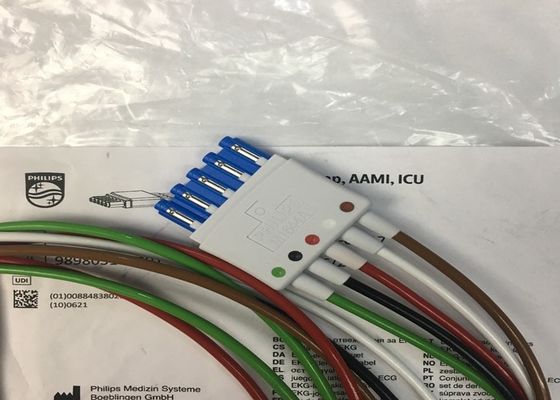 Φίλιπ M1644A Intellivue ECG καλώδιο 5 μολύβδιος επαναχρησιμοποιήσιμος 989803144991