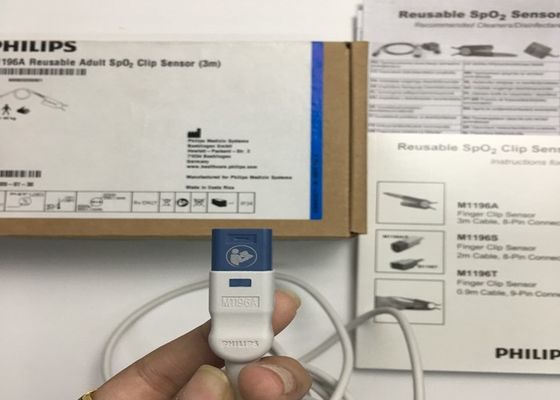 Φίλιπ M1196A Ε.Κ.Γ. ανταλλακτικά, αισθητήρας κλιπ δάχτυλου 3M με 8 συνδετήρες PIN