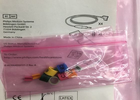 989803151761 Καταναλωτικά ιατρικής συσκευής 4 μολύβδεις για το TC50 Phlip Monitor