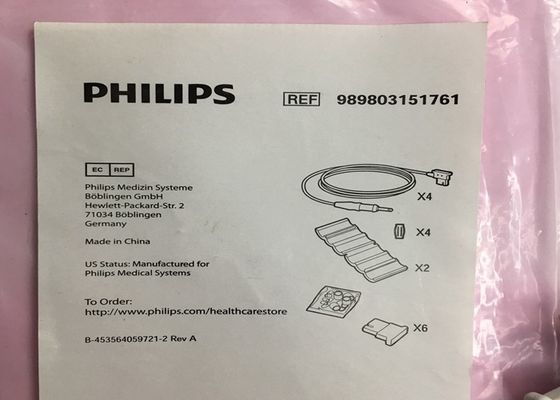 989803151761 Καταναλωτικά ιατρικής συσκευής 4 μολύβδεις για το TC50 Phlip Monitor