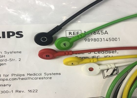 M1645A IntelliVue Ιατρικό εξοπλισμό ανταλλακτικά καλώδια 5 Leadset