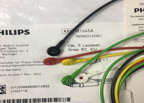 M1645A IntelliVue Ιατρικό εξοπλισμό ανταλλακτικά καλώδια 5 Leadset