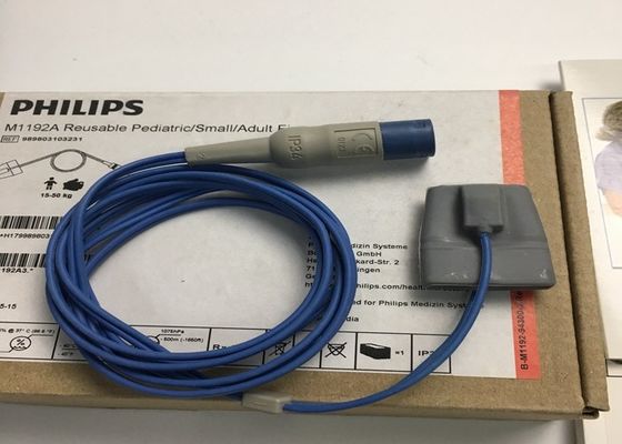 M1192A Ανακυκλώσιμο μικρό δάχτυλο αισθητήρα SpO2 για παιδιατρικούς ενήλικες σχήμα D 8 πιν 1.5M