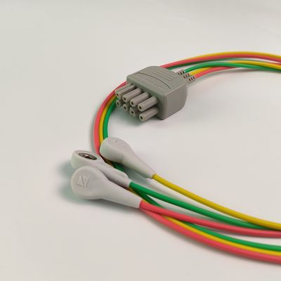 K910A BR-913P Καταναλωτικά ιατρικών συσκευών NIHON KOHDEN 3 Ηλεκτροδίων μολύβδου