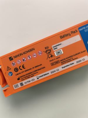 Νιχόν Κόχντεν ΑΕΔ Αλεξίσφαιρο μπαταρία πορτοκαλί ΑΕΔ-2100αεδ-2150αεδ-215αεδ-2152 Nkpb-28271k X217A
