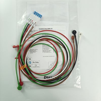 989803144991 Συσκευές παρακολούθησης ασθενών PHILIP CBL 5 Leadset Snap AAMI ICU REF M1644A