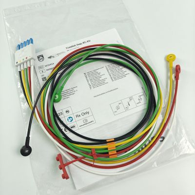 ΦΙΛΙΠ Ασθενής Μονιτέρ Αρχικό CBL 5 Leadset Snap IEC ICU REF M1645A