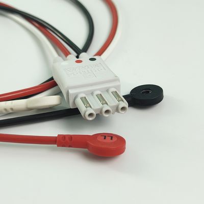 REF M1673A PHILIP Μονιτέρ ασθενούς CBL 3 Leadset Snap AAMI ICU PN 989803145111