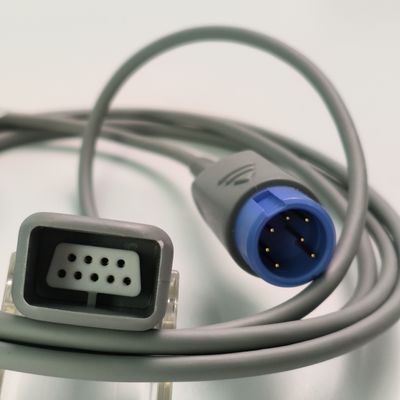 REF SHEC3 Καλώδιο επέκτασης οξυγόνου αίματος 2M Γαλάζια στρογγυλή κεφαλή μεμονωμένη τρύπα 7 καρφίτσες L 2,0 μέτρα