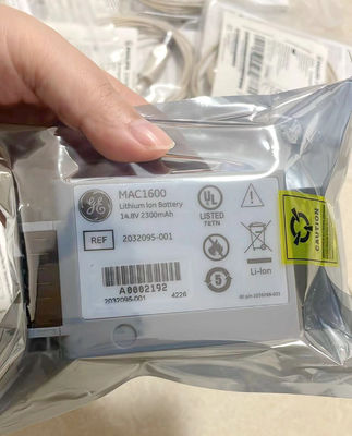 GE MAC1600 Ηλεκτρογράφηση Η μπαταρία μηχανής 14.8V 2.3Ah 37Wh REF 2032095-001