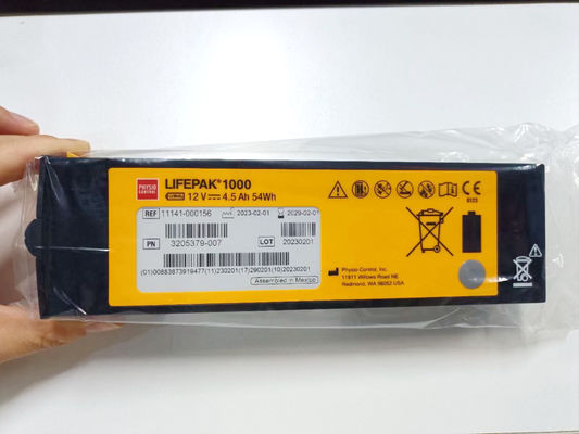 REF:1141-000156 Βαταρίες ιατρικού εξοπλισμού Medtronic LIFEPAK 1000 Βαταρία αποσύνδεσης 12V 4.5Ah 54Wh