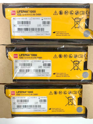 REF:1141-000156 Βαταρίες ιατρικού εξοπλισμού Medtronic LIFEPAK 1000 Βαταρία αποσύνδεσης 12V 4.5Ah 54Wh