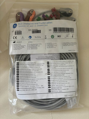 GE 2104749-001 -Σετ καλωδίων ηλεκτροκαρδιογραφήματος 10 απαγωγών και καλώδιο κορμού, AHA