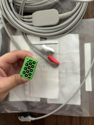GE Leadwire And Trunk Cable REF: 5831398 ECG 3 LEAD CABLE UNDETACHABLE GRABBER AHA 4.7M 15FT Ηλεκτρονικό κύλινδρο και καλώδιο κορμού