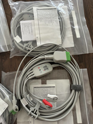 GE Leadwire And Trunk Cable REF: 5831398 ECG 3 LEAD CABLE UNDETACHABLE GRABBER AHA 4.7M 15FT Ηλεκτρονικό κύλινδρο και καλώδιο κορμού