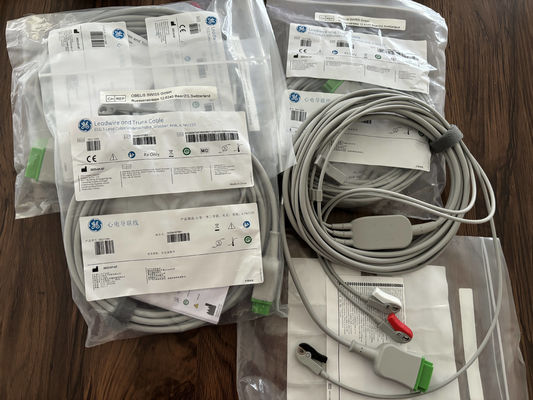 GE Leadwire And Trunk Cable REF: 5831398 ECG 3 LEAD CABLE UNDETACHABLE GRABBER AHA 4.7M 15FT Ηλεκτρονικό κύλινδρο και καλώδιο κορμού