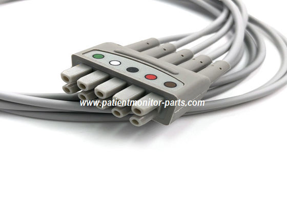 Πολυσύνδεσμος ΗΚΓ Leadwire Grouped Set,5 Lead Grabber AHA 74CM / 29IN PN 412681-001