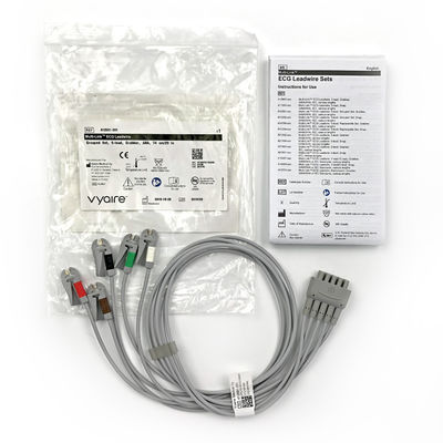 GE Ref:412681-001 Πολυσύνδεσμος ΗΚΓ Leadwire Group Set,5 -Lead,Grabber,AHA 74 CM /29 IN