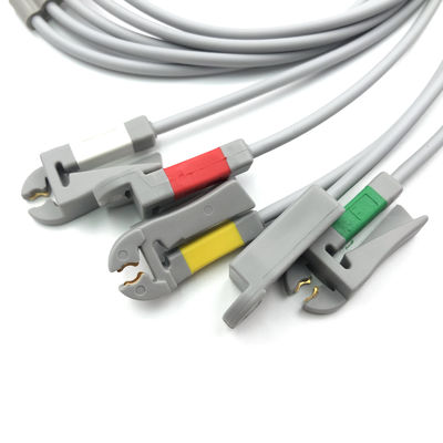GE Ref:412681-003 Ομάδα οχημάτων με πολυσύνδεση ΗΚΓ Leadwire Set,5 -Lead,Grabber,IEC 74 CM /29 IN