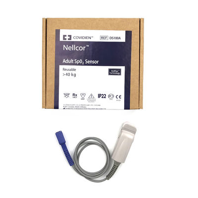 Νέλορ REF DS100A Ανήλικος αισθητήρας SpO2 επαναχρησιμοποιήσιμος πάνω από 40kg τεχνολογία OxiMax